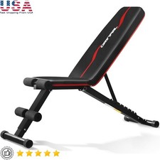 Adjustable Weight Bench 880lbs Foldable Heavy Duty Gym Equipment Durable Design