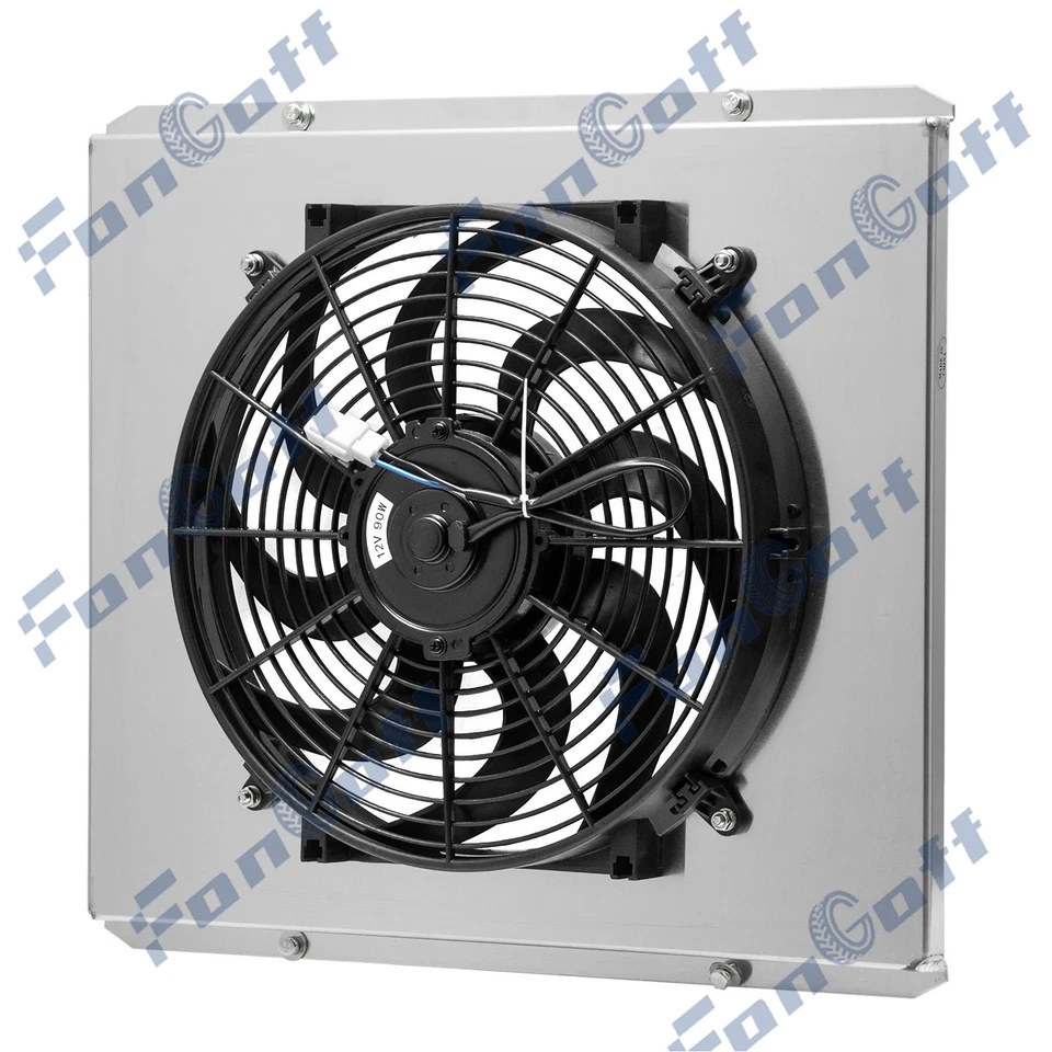 Aluminum Shroud+Fan For 1985-1993 Chevy C20 G10 G20/GMC C1500 G1500 G2500 4.3L - Изображение 2 из 4