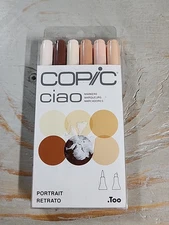 I6-Skin Ciao Markers, Skin, Portrait, 6-Pack