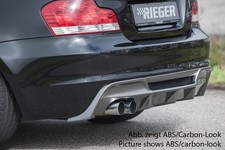 BMW 1 series E82 Coupe RIEGER Rear Bumper Insert / Diffuser - Gloss Black