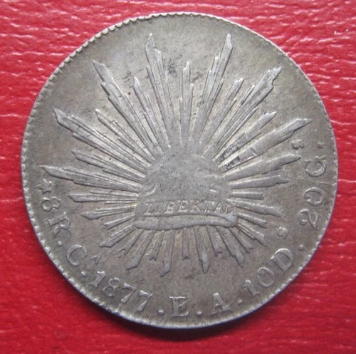 1877 Mexico 8 Reales — photo from another recent sale