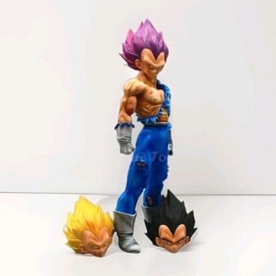Dragon Ball Vegeta Ultra Ego Action Figuren 31cm mit 3 austauschbaren Köpfen PVC 
