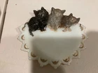 ANTIQUE EAPG WESTMORELAND MILK GLASS THREE KITTENS PLATE
