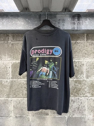Rare Vintage Euro Prodigy Tour Band Tee XL Rave 1990s vintage concert t-shirt, vintage, size XL, single stitch, B+ condition