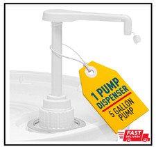 Heavy-Duty 5-Gallon Bucket Pump   For Oil, Detergent, Soap  More, with Leak-Pro