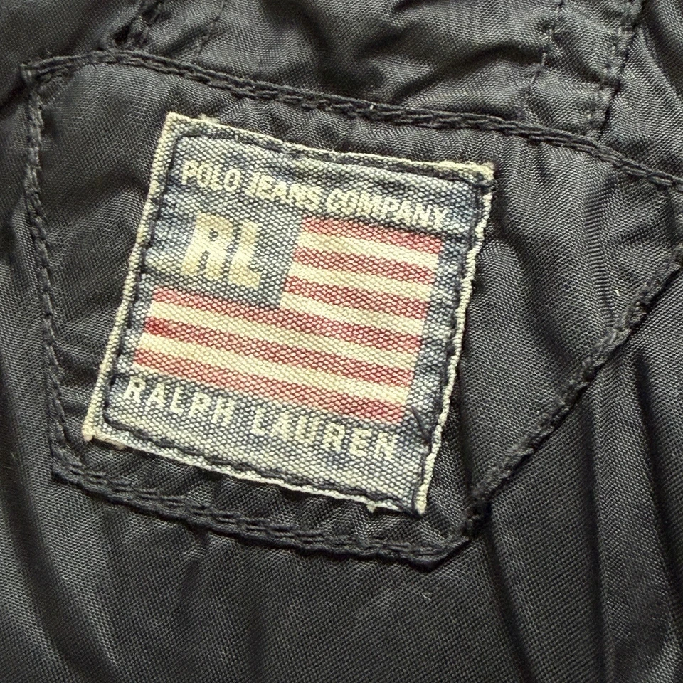 De Colección Polo Ralph Lauren Para Hombres Reversible Sherpa Nylon Pullover Chaqueta con Capucha ~ 2XL Foto 4 de 4