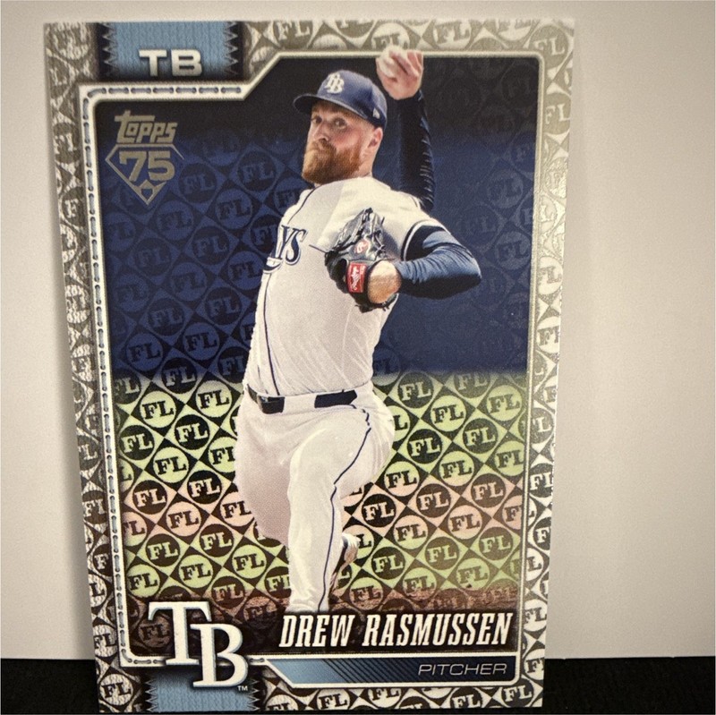 Topps 2026 Series 1 Drew Rasmussen #64 Foil Parallel Tampa Bay Rays