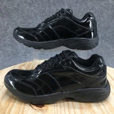 3N2 Shoes Mens 10.5 Reaction Referee Sneakers Black Patent Leather Lace Up NEW