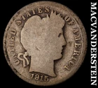 1915-S Barber Dime- Silver- Semi Key Better Date No Reserve #J829