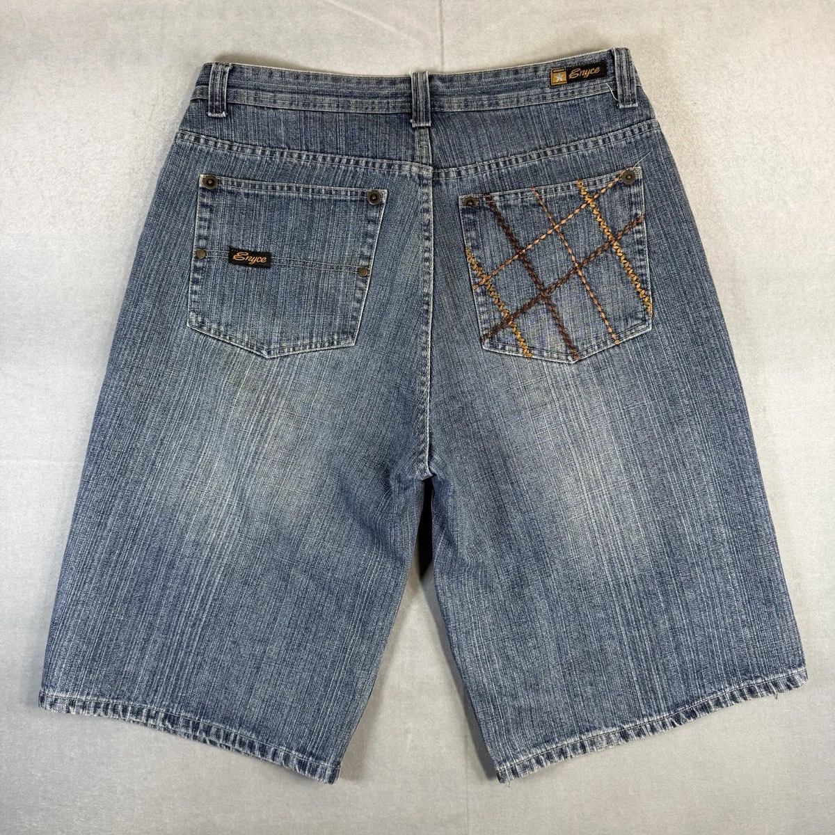 00s ENYCE チェック バギーショーツ 36 y2k ヒップホップ　極太 enyce Denim Shorts for Men for sale - eBay