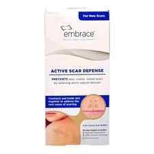 Embrace Active Scar Defense C-Section Surgical Scar Silicone Sheet 4.7in 30 Days