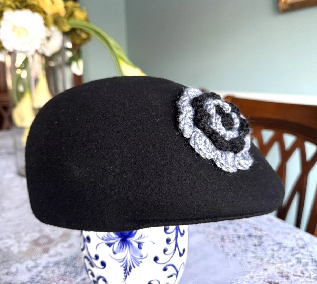 100% Wool Vintage Hats for Women 7 1/2 Size for sale | eBay display picture 2