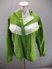 Columbia Size 18/20 Girls Green 100 Nylon Full Zip Stand Collar Windbreaker 612