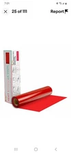 HTVRONT HEAT TRANSFER VINYL Roll Iron On RED 12"x 20ft for Cricut Silhouette US