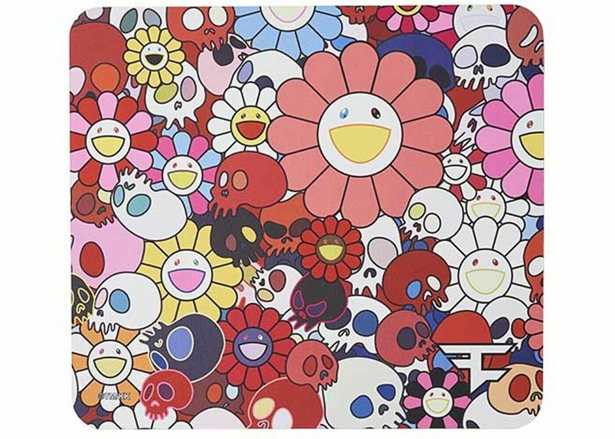 BRAND NEW FaZe Clan x Takashi Murakami Mousepad (Blue / Red) Large