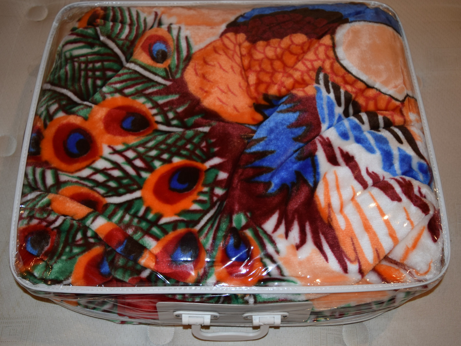 ☀️NEW 5 POUNDS SUPER SOFT QUEEN KOREAN MINK BLANKET Plush PEACOCK PEACOCKS eBay