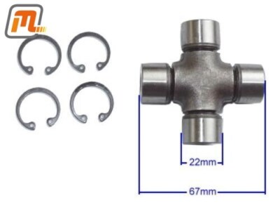 FORD Escort MK2 cardan shaft propshaft universal joint repair kit Ø22mm L=67mm