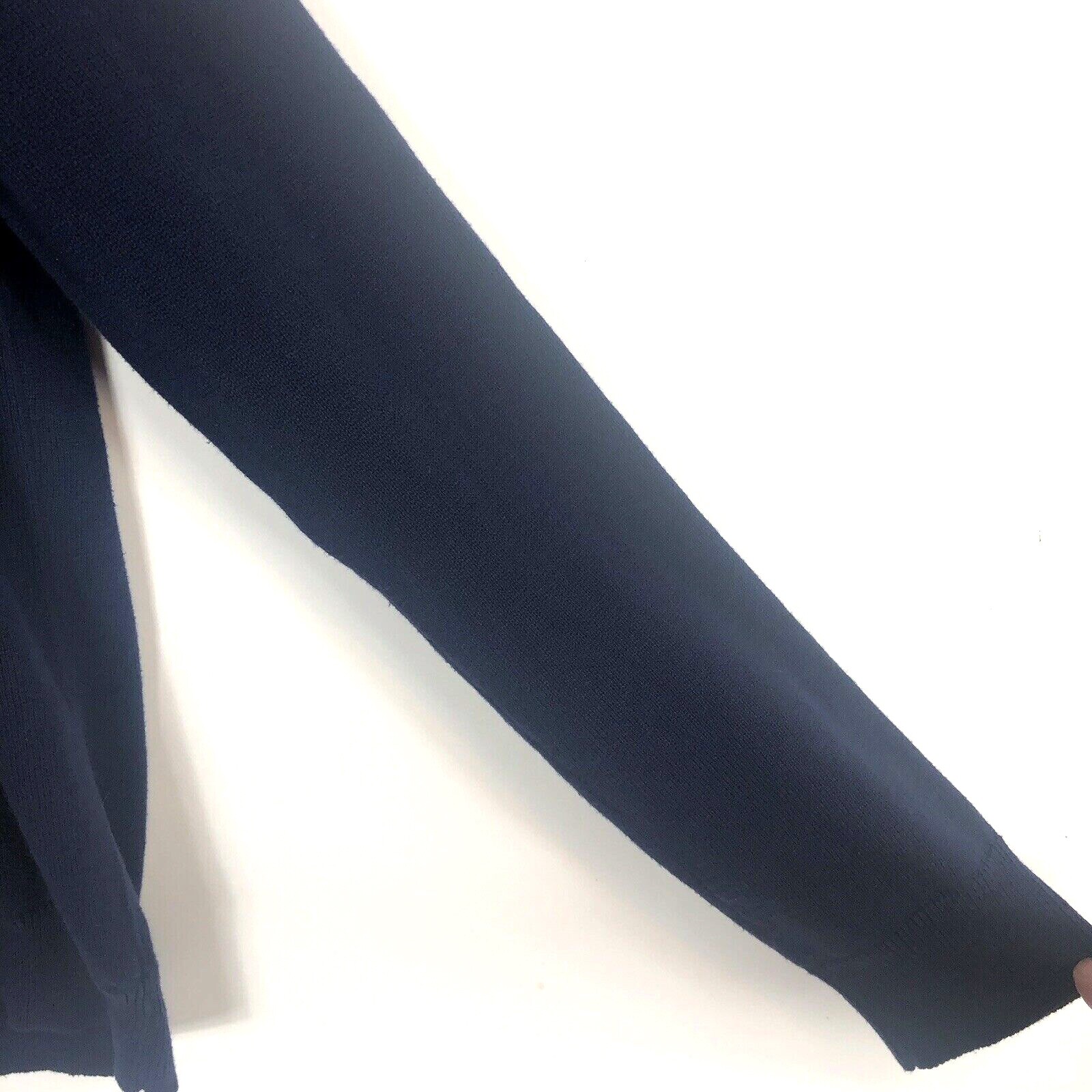 Men's Express Basic Solid Navy Blue Quarter Zip L… - image 5