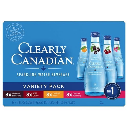 Clearly Canadian Sparkling Water Beverage Variety Pack 12 Bottles eBay
