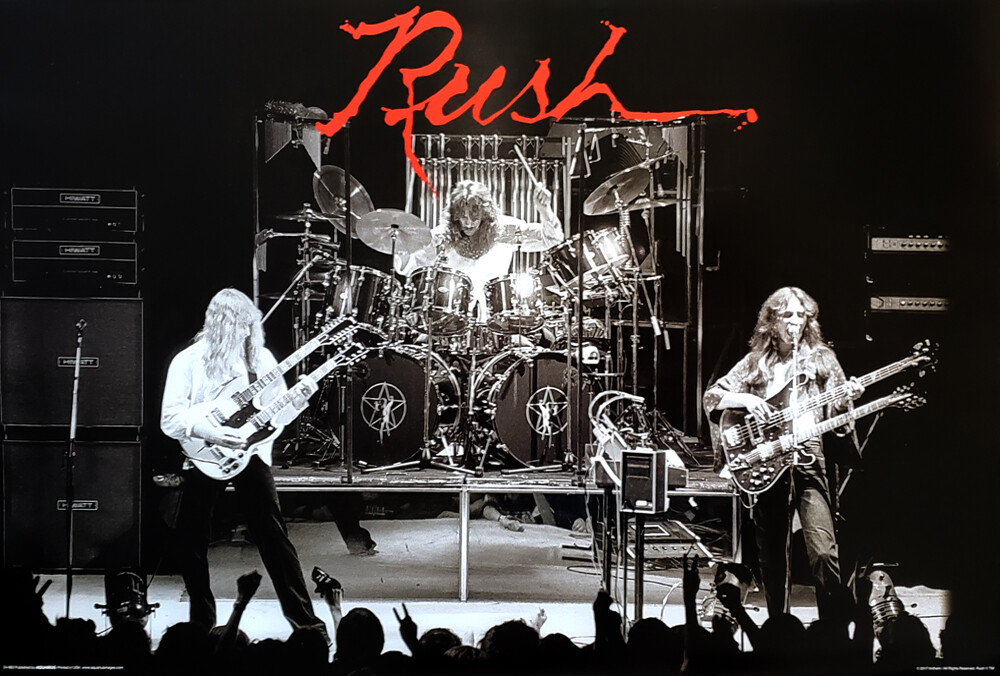 RUSH In Concert 1970s Live On Stage Classic Rock Official 24x36
