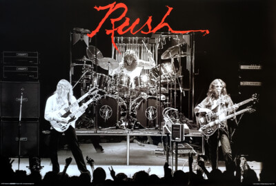 RUSH In Concert 1970s Live On Stage Classic Rock Official 24x36