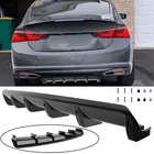 Gloss Black Rear Bumper Diffuser Lip Spoiler Splitter Kit For Chevrolet Malibu
