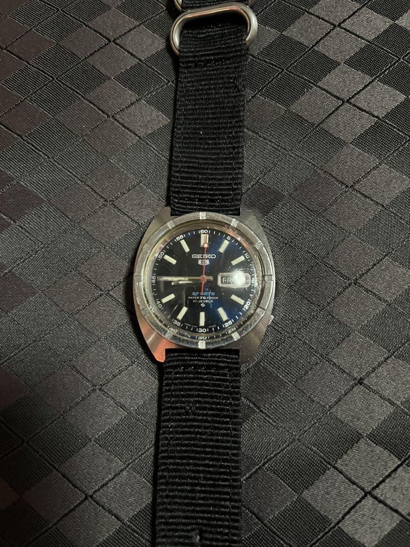SEIKO 5 Sports 6119-8140 Vintage Automatic Watch Stainless Steel