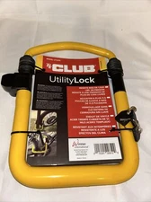 The Club UTL810 Utility Lock Yellow NEW. Box 19