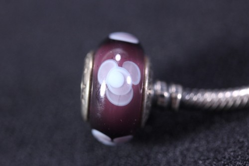 Pandora .925 Sterling Silver Bracelet & 2 Pandora Glass Beads Charms - Picture 21 of 23