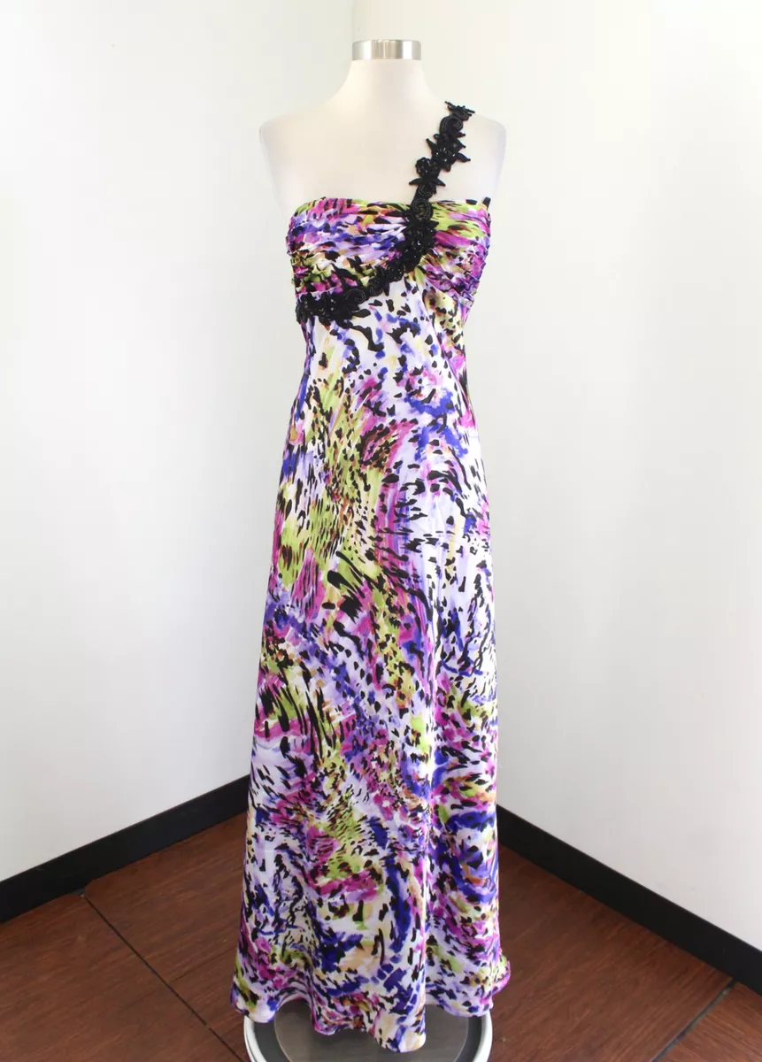 Colorful evening on sale dress