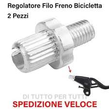 2 PEZZI REGOLATORE FILO BICICLETTA VITE DI REGISTRO FILO DEL FRENO 7MM RICAMBIO