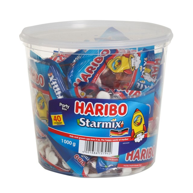 HARIBO STARMIX Original Jelly 1000g Pack Gummy Gum Gold Bear Candy