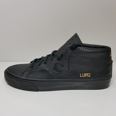 Converse Louie Lopez Pro Mid ''Triple Black'' Leather - Men's Size 10 - A05089C