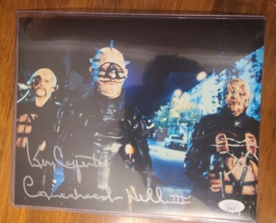Hellraiser 3 Hell On Earth Camerahead Ken Carpenter signed 8x10 Photo JSA COA B