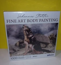 Body Painting "Wolf" Jigsaw Puzzle 1000 pcs Artist Johannes Stotter by Funwares