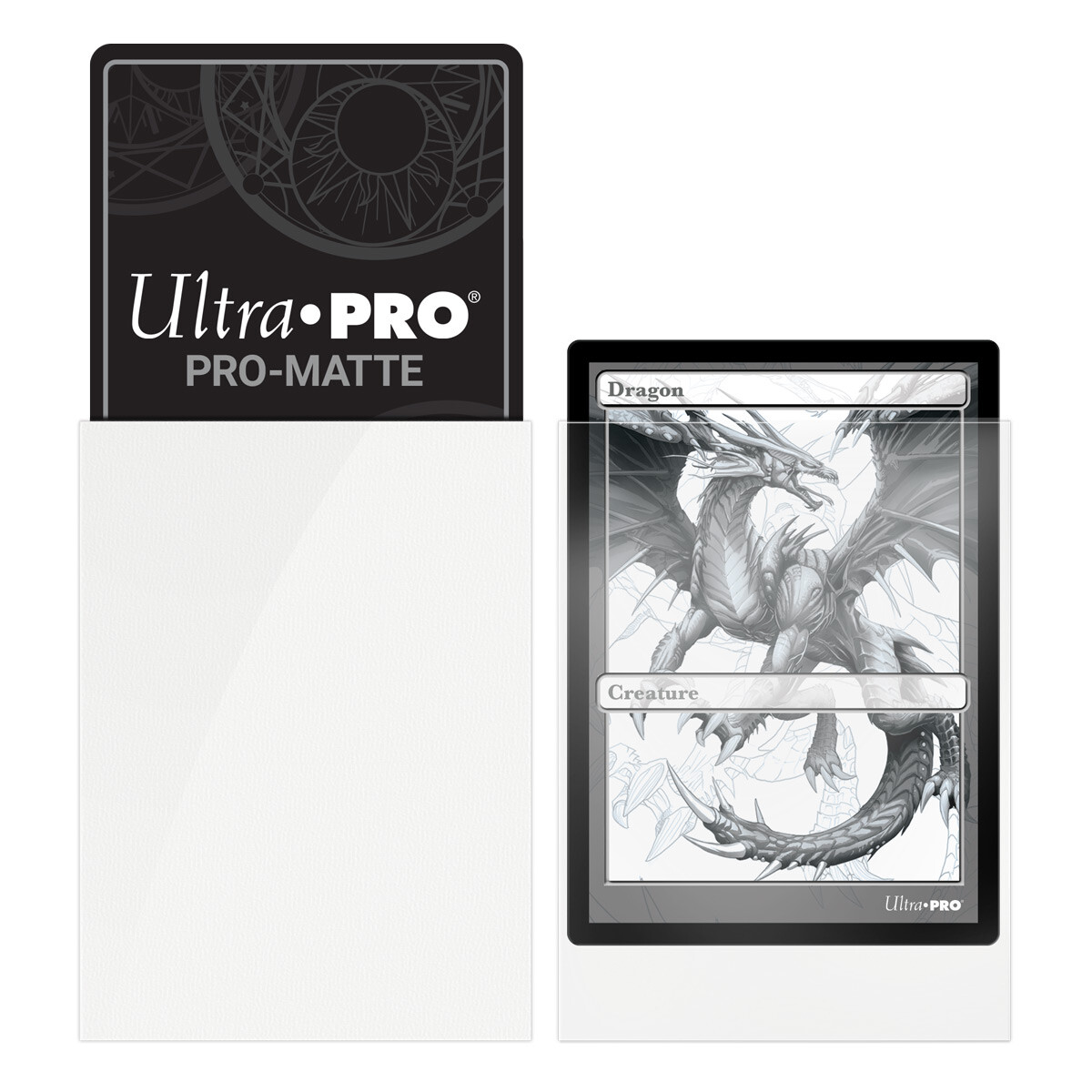 ultra pro white card sleeves Eclipse Gloss Deck Protector Arctic 105CT, Standard Size Sleeves for TCG, Trading Cards, Collectibles, Durable Opaque 65 standard size Deck Protector Sleeves in each pack PRO-Matte Standard Deck Protector Sleeves