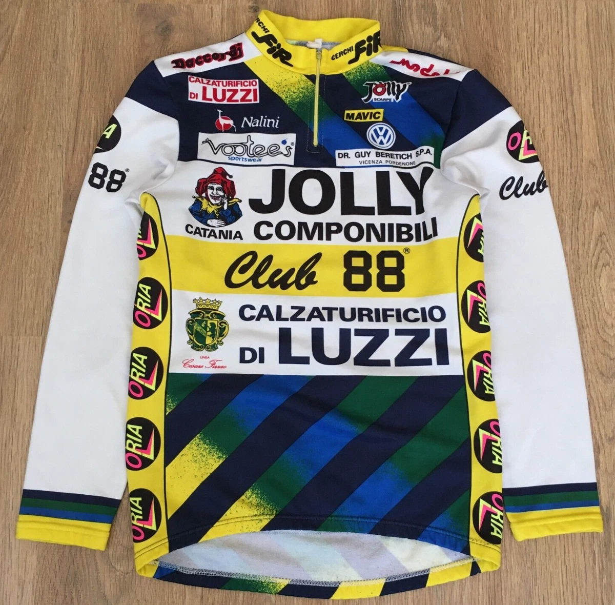 Jolly Componibili Club 88 Nalini mens vintage long sleeve cycling