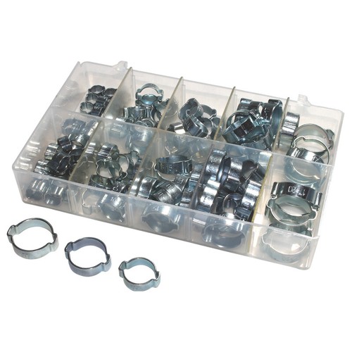 Double Ear O Clips Clamps Mikalor Water Fuel Air Hose Pipe Assortment Boxes - Picture 12 of 19