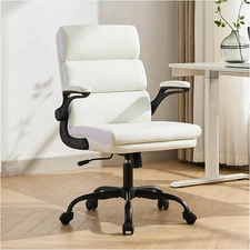 Office Chair Adjustable Desk Chair Mid Back Executive Comfortable Bonded Leather