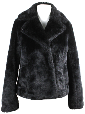 H&M short coat coat winter coat, faux fur jacket size 38 VGC