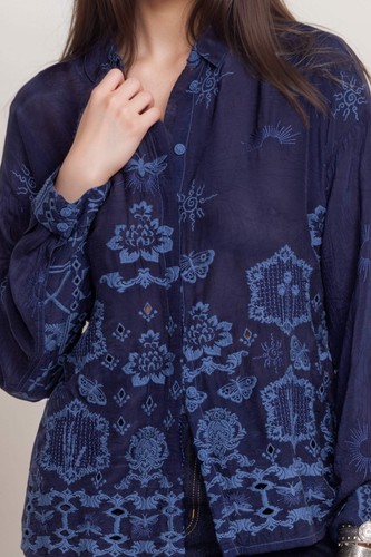 Camicia Johnny Was Firefly Glow Slim Audrey con bottoni C18824 * - Foto 4 di 22