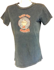 Womens Juniors David & Goliath Boys Are Smelly Distressed Blue Tee T-Shirt 