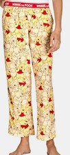 Winnie the Pooh Yellow Velour Pajama Lounge Pants - Large / L - New