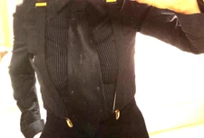 WOMEN 3 PIECE BLOUSE /PANTS BUSINESS ATTIRE WITH TIE MADE IN ITALY Sz S