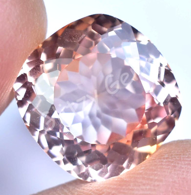 Natural Flawless Imperial Topaz 15.60 Ct Cushion Certificate Rare Loose Gemstone