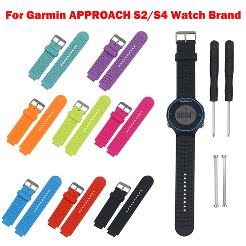 For Garmin Approach X40 GPS Golf Watch Silicone Bracelet Watch Band Strap w/Tool