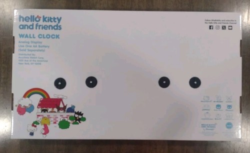 Hello Kitty And Friends Kuromi - 2 Wall Clocks - Analog Display - NEW - Picture 2 of 2