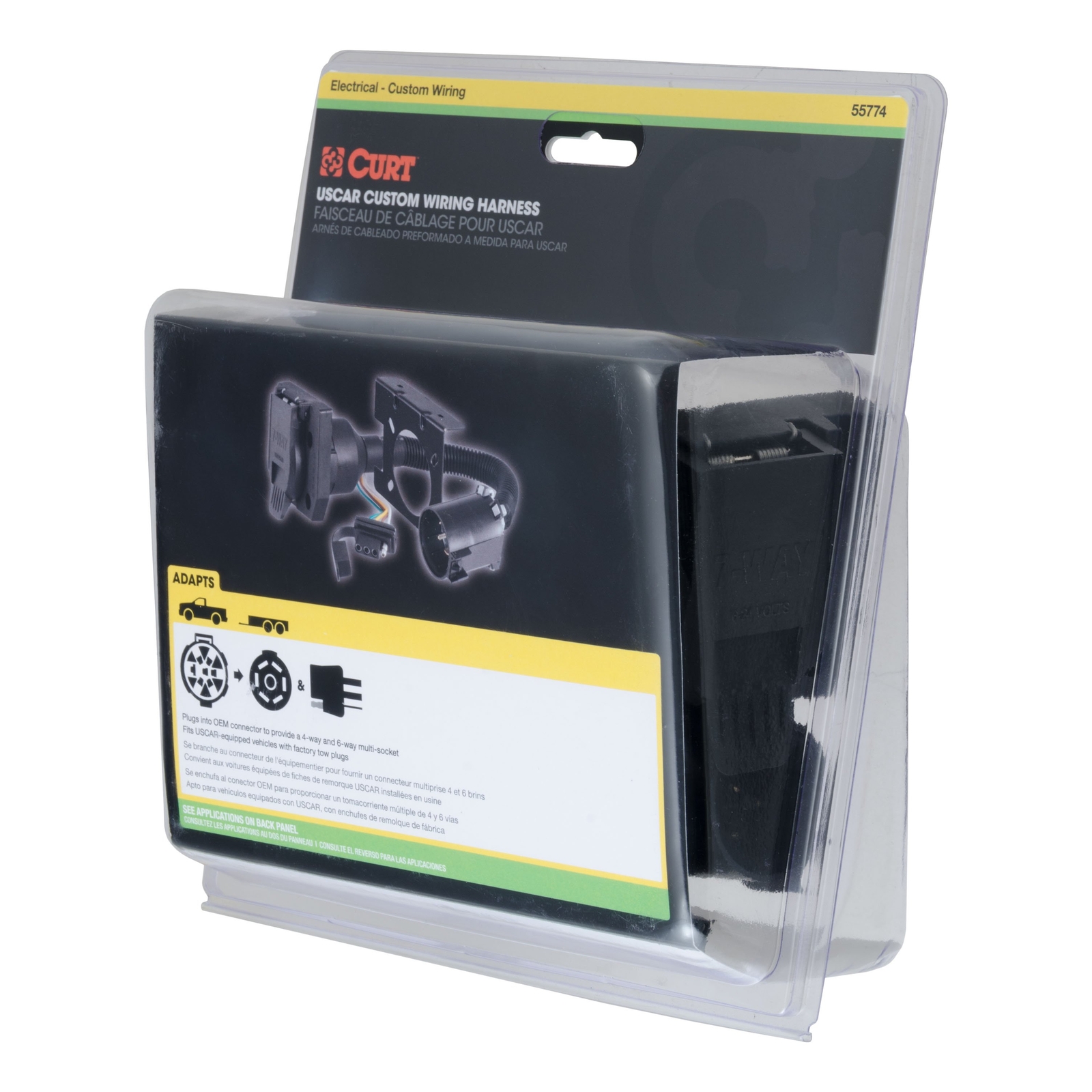 For 85-87 Chevy C/K Truck 7 Pin Trailer Wiring Plug Fits All Models Curt 7 Prong