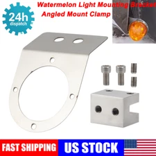 For Truck Watermelon Led Light Under Glow Frame Bracket Mount Angled Mount Clamp
