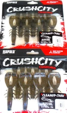 Rapala "Crush City" Cleanup Craws (Lot of 2-Packs-7 Per Pack-CC-2-03)
